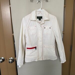 Eddie‎ Bauer Womens Small White Lightweight Spring Jacket NWT - New with Tags